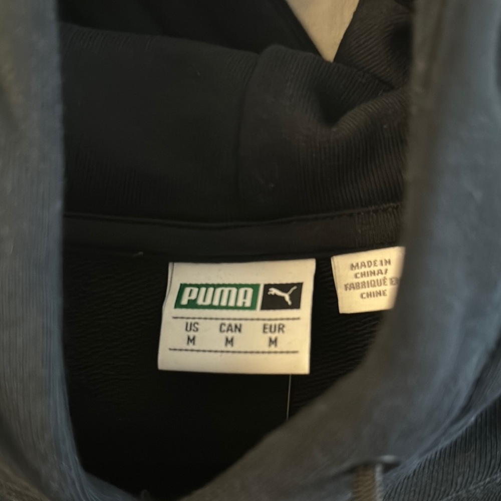 Puma Black Hoodie with Pink Graphic - Picture 5 of 5